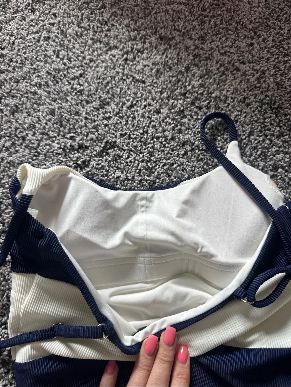 Beach Riot Calista One Piece Ultramarine Stripe, Size Small, $168